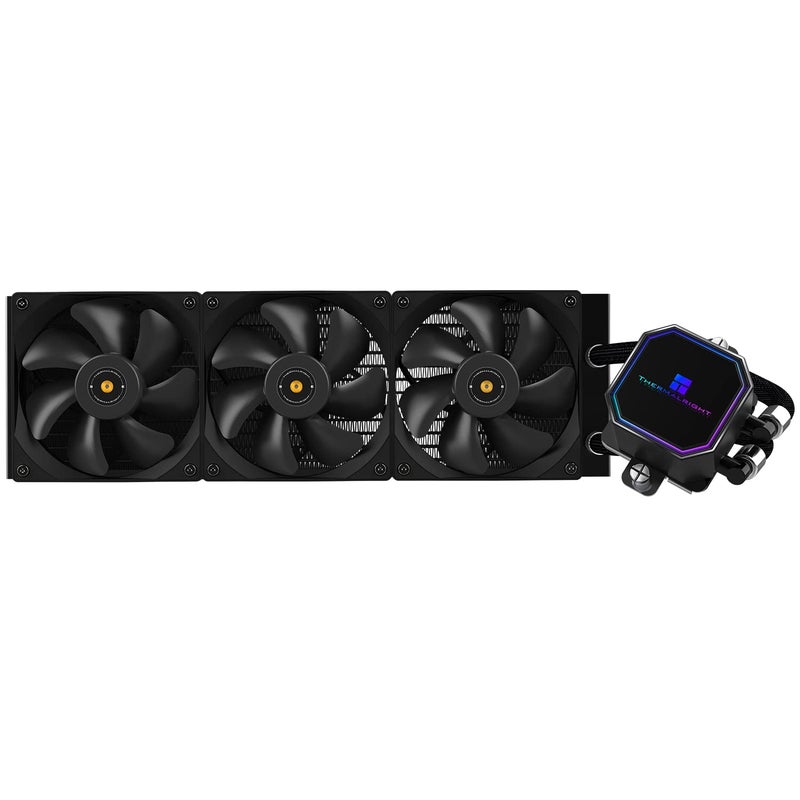 Thermalright مبرد مياه متكامل فريزن بريزم 360 أسود، مبرد سائل لوحدة المعالجة المركزية، نظام تبريد مائي بمراوح 3×120 مم PWM، سرعة عالية 1850 دورة في الدقيقة، متوافق مع AMD/AM4/AM5 وIntel LGA1151/1200/2066/1700 - Image 1